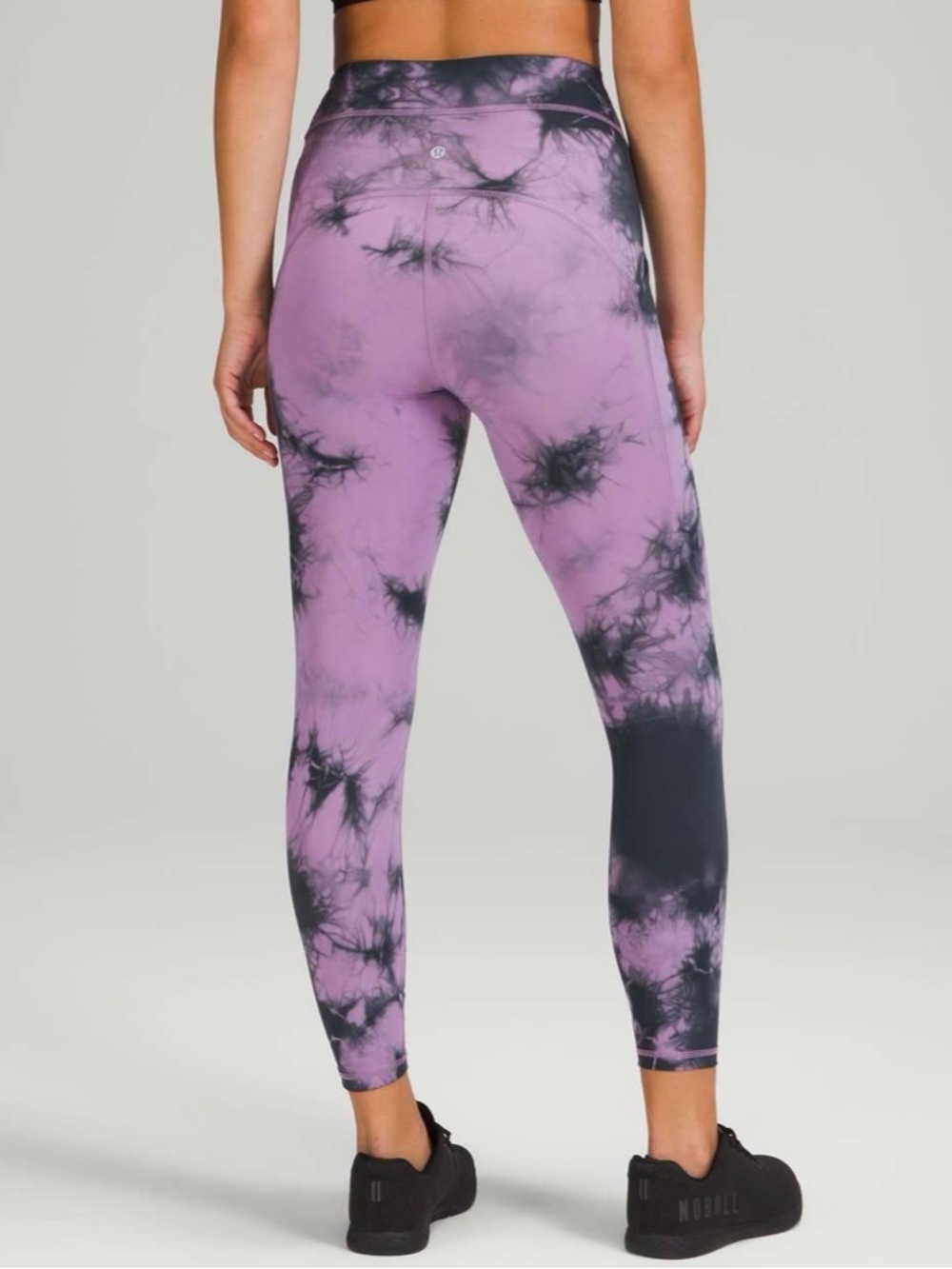 Lululemon Power Thru HR Tight Size 12‎ Wisteria Purple Tie Dye - Picture 2 of 7